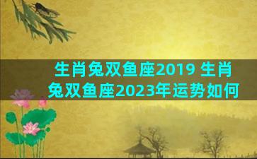 生肖兔双鱼座2019 生肖兔双鱼座2023年运势如何